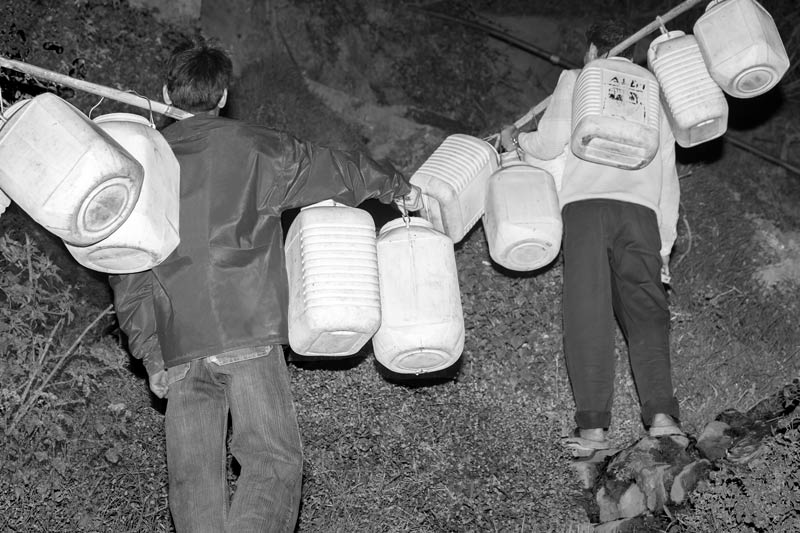Human Right to Water in Nagaland - Venturing out around midnight in search of water in Mokokchung district